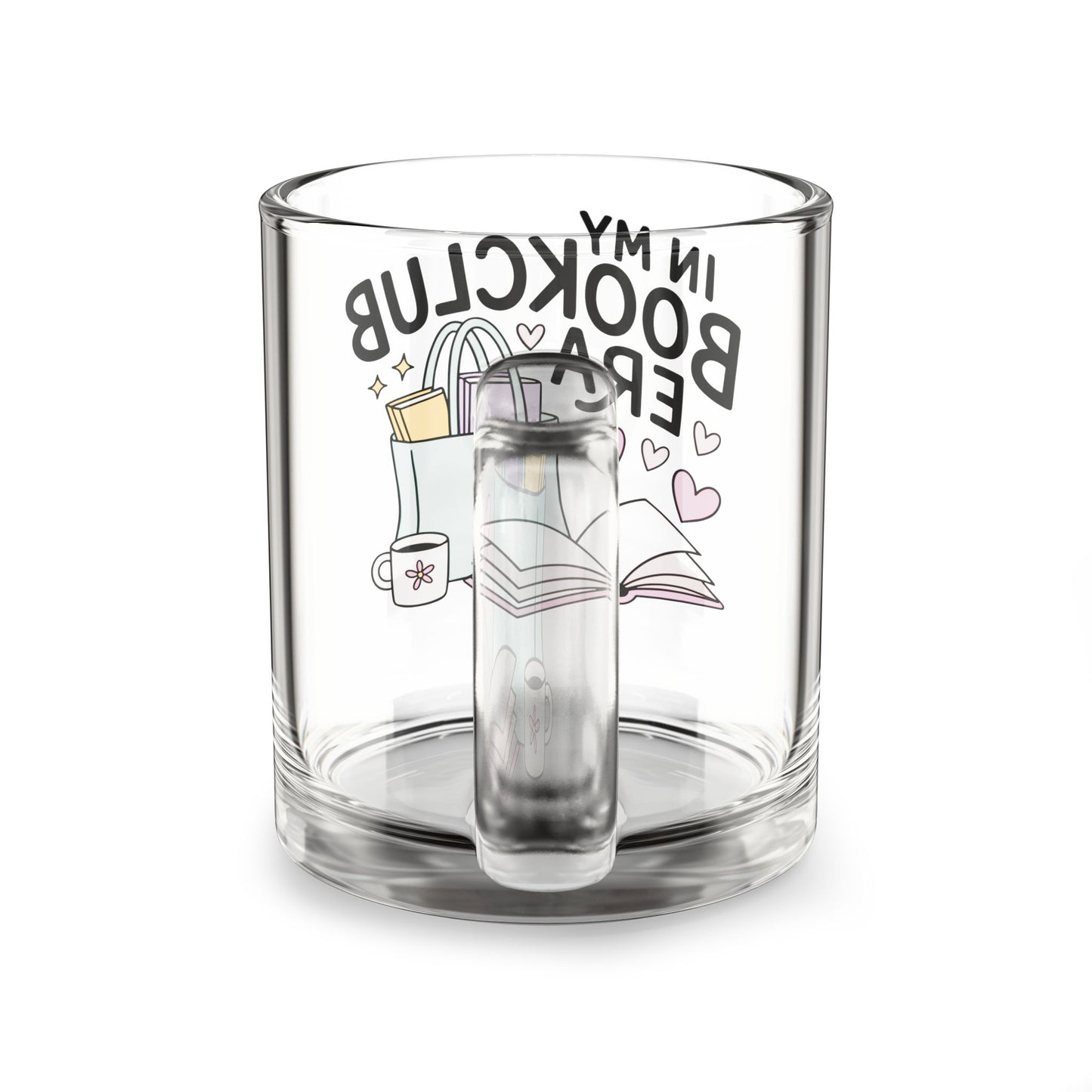In My Bookclub Era Glass Mug | 10oz Book Lover Coffee Cup