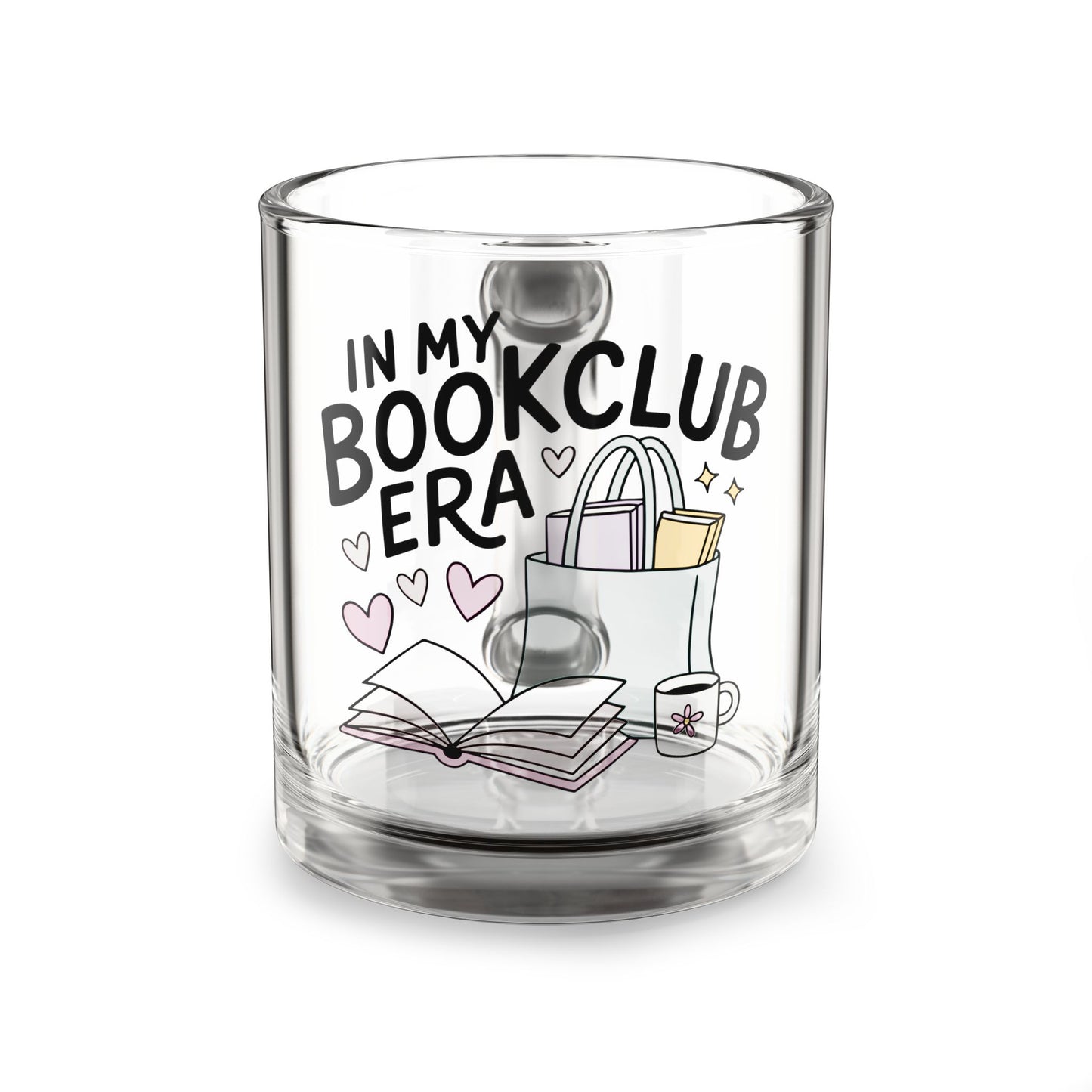 In My Bookclub Era Glass Mug | 10oz Book Lover Coffee Cup