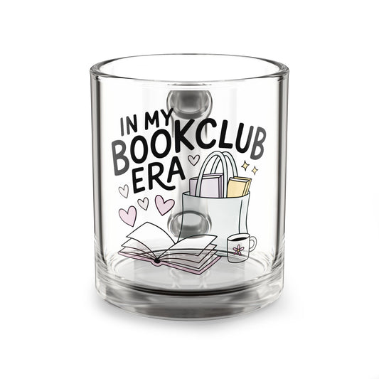 In My Bookclub Era Glass Mug | 10oz Book Lover Coffee Cup