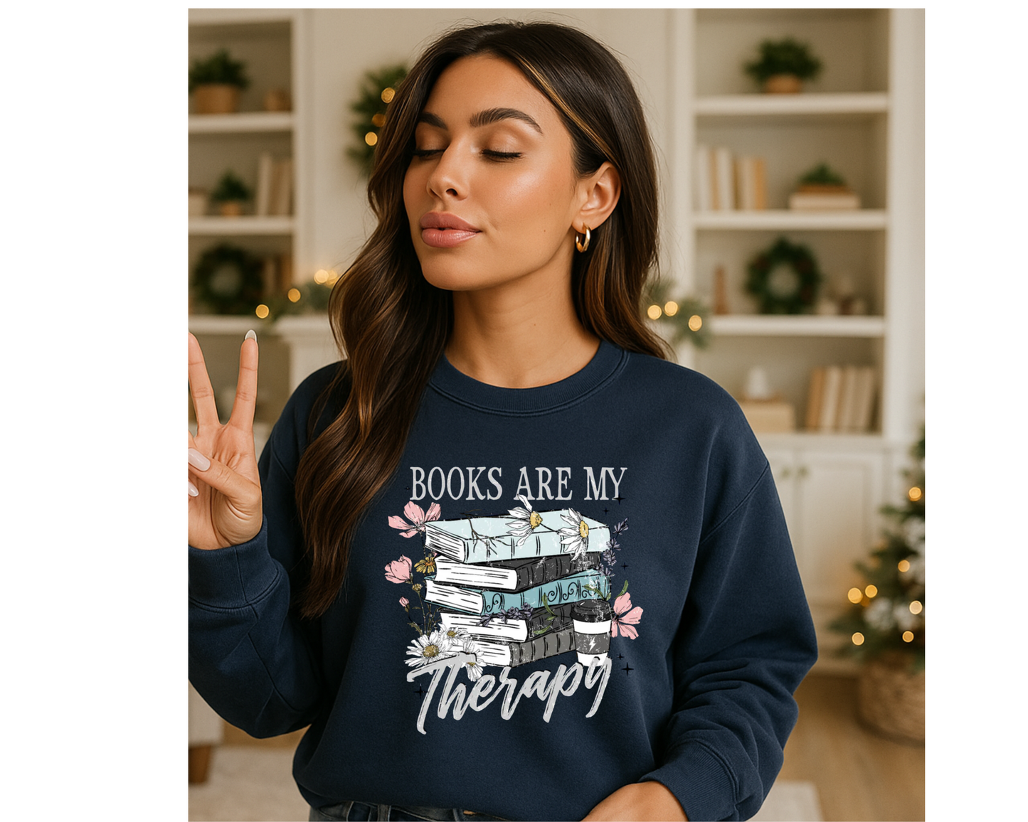 Books are my Therapy Sweatshirt