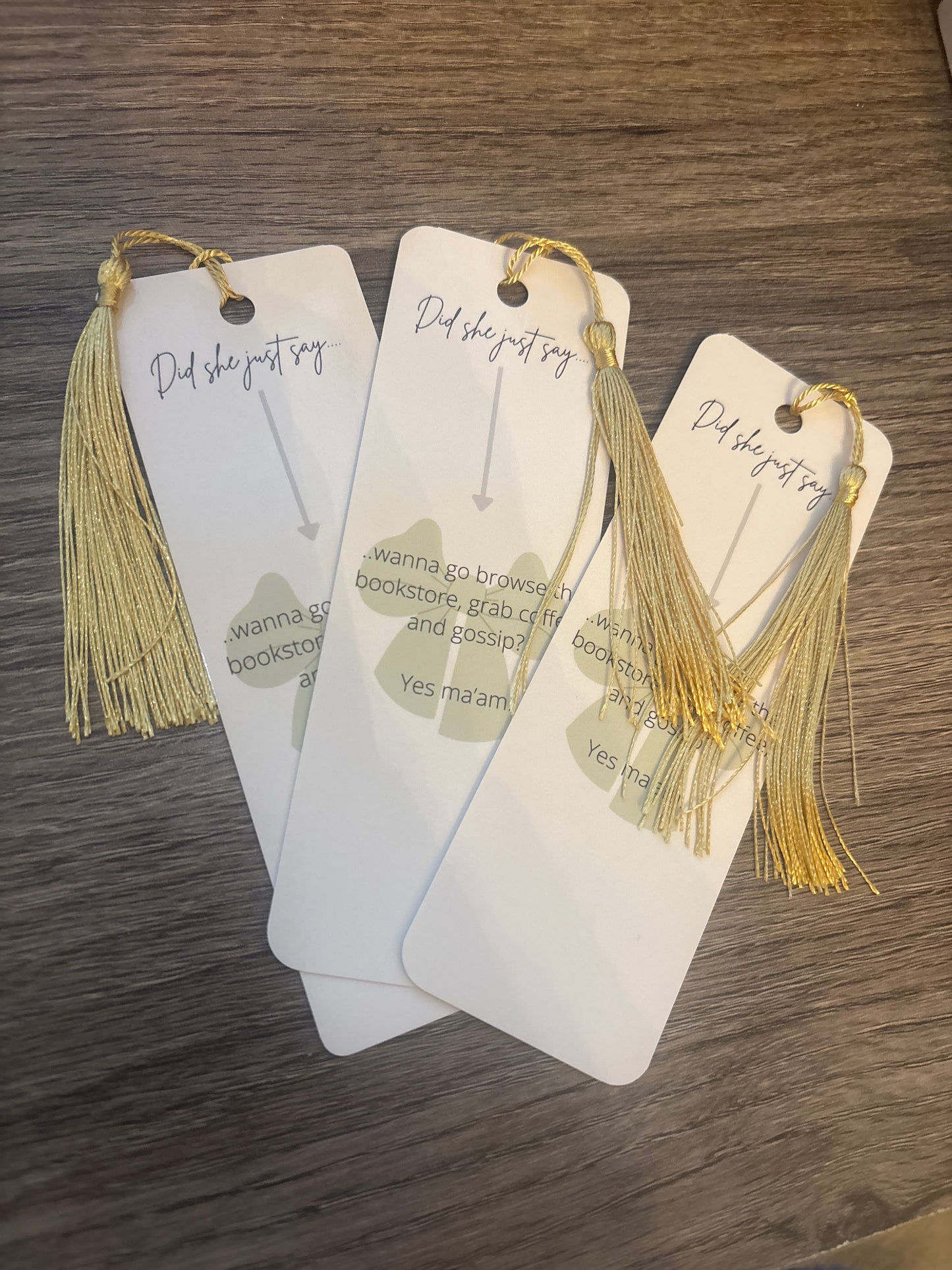 Did she just say - Bookmark